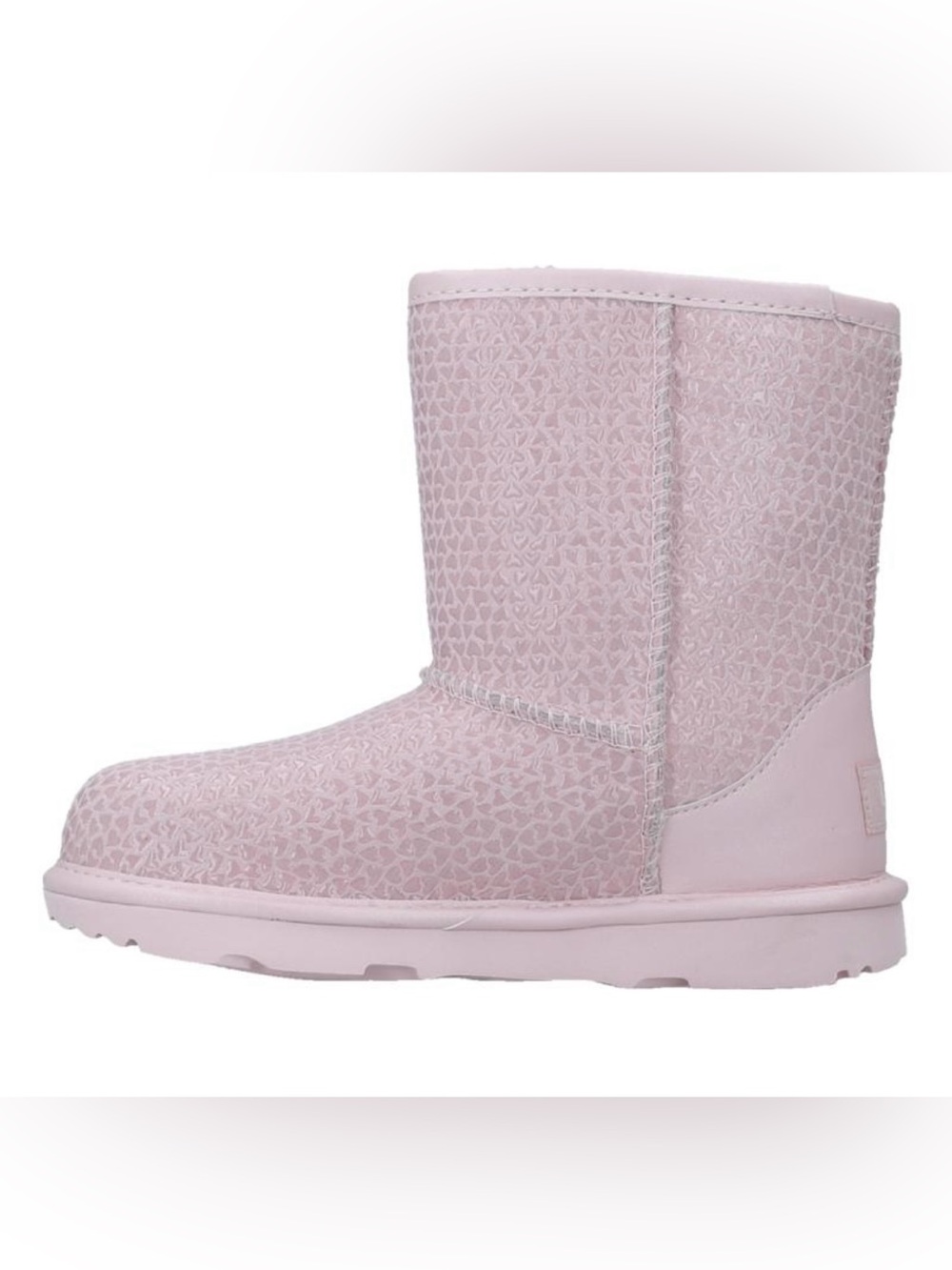 UGG Kids Classic II Gel Hearts Pink Boots Size 5 Girls 1143730K